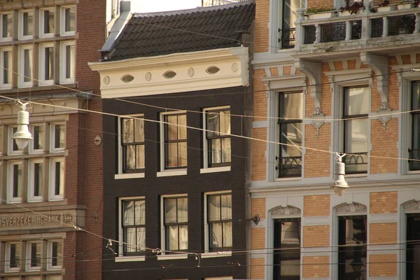 Вид Центр Амстердама — стоковое фото