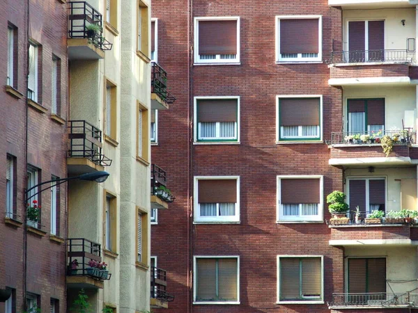 Vista Urbana Cidade Bilbau — Fotografia de Stock