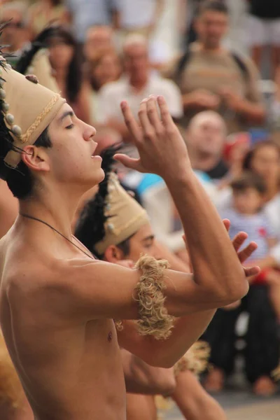 Mares Del Sur Bailan Festival Folclórico Callejero — Foto de Stock