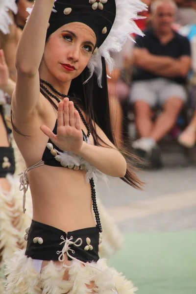 South Seas Taniec Ulicznym Festiwalu Ludowym — Zdjęcie stockowe
