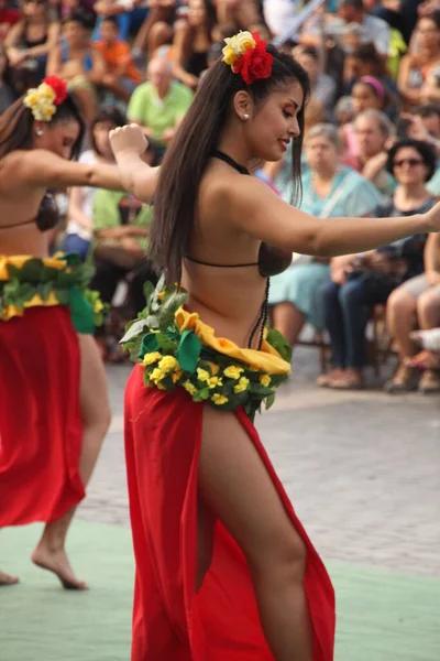 Mares Sul Dançam Festival Popular Rua — Fotografia de Stock