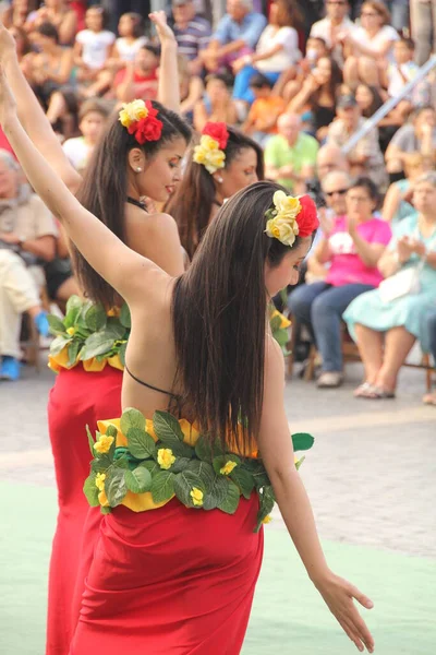 South Seas Taniec Ulicznym Festiwalu Ludowym — Zdjęcie stockowe