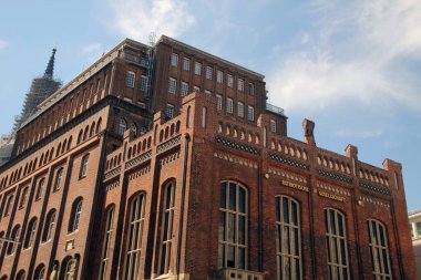 Hamburg şehir merkezinde mimar.