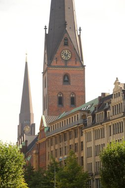 Hamburg şehir merkezinde mimar.