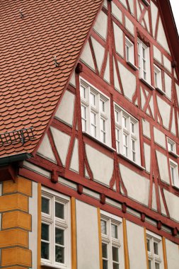 Eski Ulm kasabasının mimarisi.