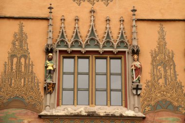 Eski Ulm kasabasının mimarisi.