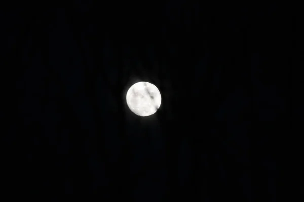 Kilátás Holdra Éjjel — Stock Fotó