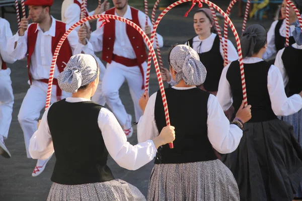 Danza Tradicional Vasca Festival Folclórico — Foto de Stock