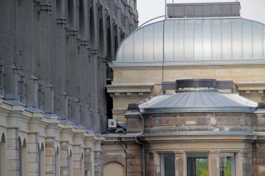 Almanya 'nın eski Dresden kentindeki anıtsal mimari