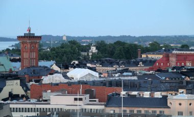 Helsinki şehrinin mimarisi.