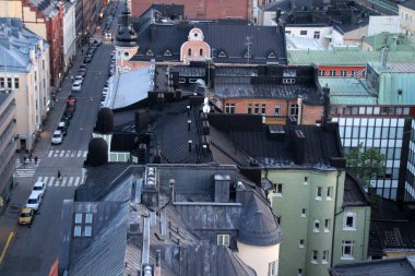 Helsinki şehrinin mimarisi.