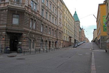 Helsinki şehrinin mimarisi.