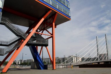 Helsinki şehrinin mimarisi.