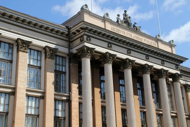 Helsinki şehrinin mimarisi.