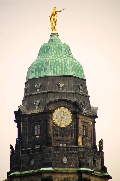 Monumentale Architektur Der Altstadt Von Dresden — Stockfoto