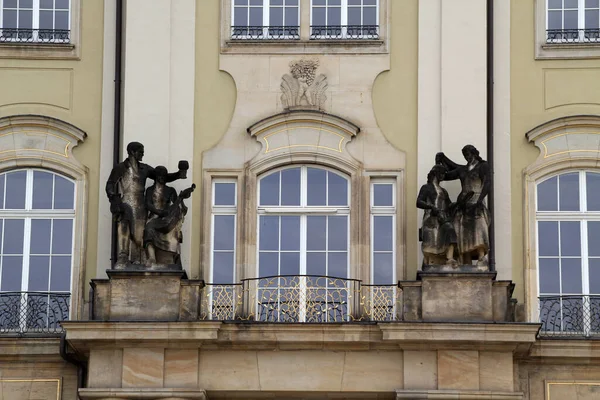 Architettura Monumentale Nel Centro Storico Dresda Germania — Foto Stock