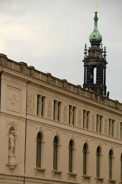 Zabytkowa Architektura Starym Mieście Dreźnie Niemcy — Zdjęcie stockowe