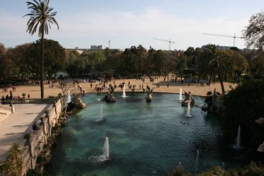 Barselona şehir merkezinde mimarlık