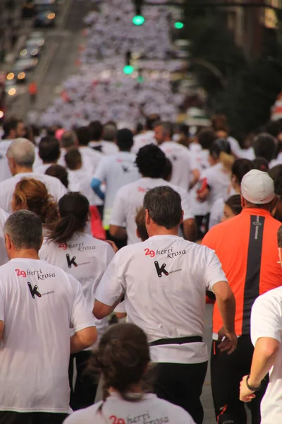 Maratona Strade Bilbao — Foto Stock