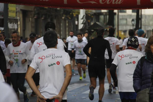 Maraton Ulicích Bilbaa — Stock fotografie