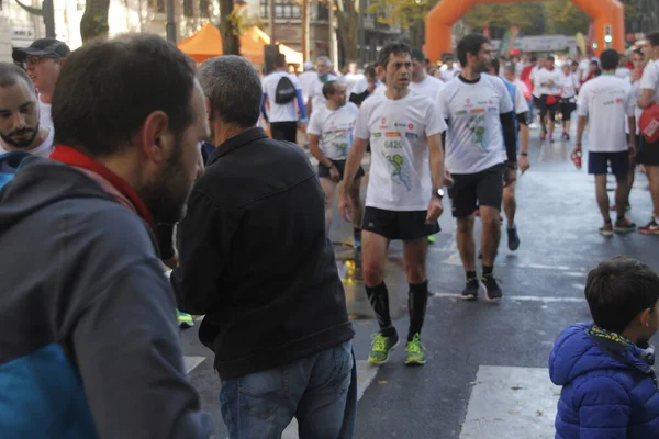 Marathon Straten Van Bilbao — Stockfoto