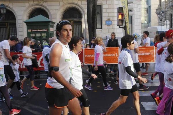 Maratona Nas Ruas Bilbau — Fotografia de Stock