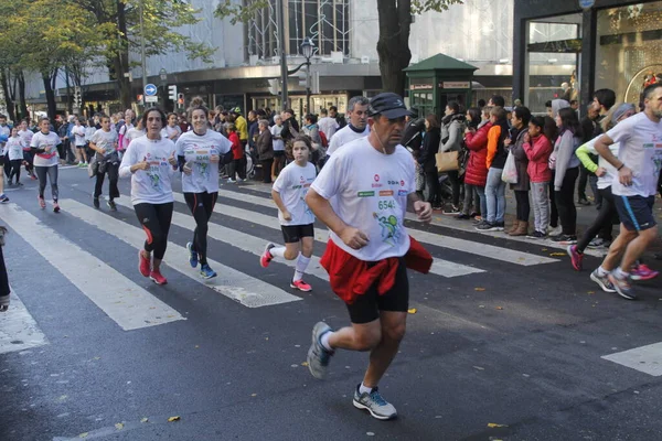 Maraton Ulicach Bilbao — Zdjęcie stockowe