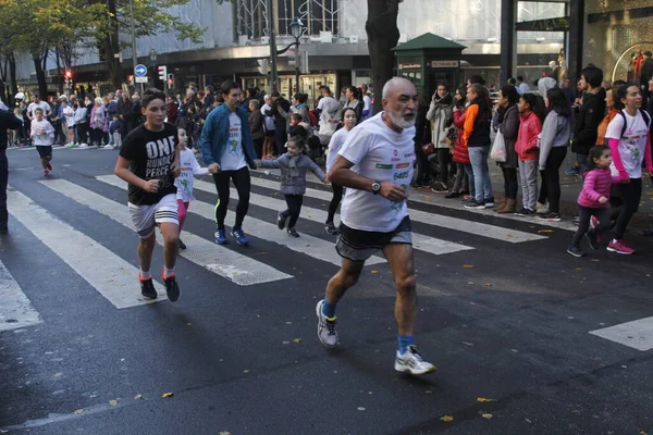 Maratona Nas Ruas Bilbau — Fotografia de Stock