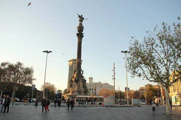 Monument Christopher Columbus Barcelone — Photo