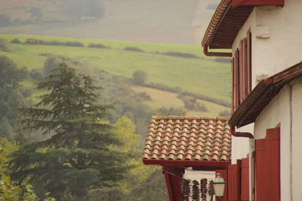 Casa Típica Vasca Sur Francia — Foto de Stock