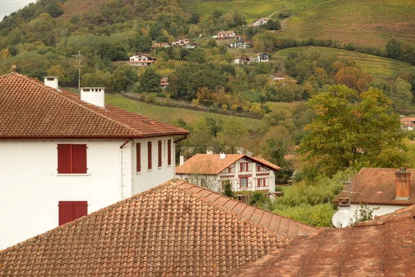 Fransa Nın Güneyindeki Tipik Bask Evi — Stok fotoğraf