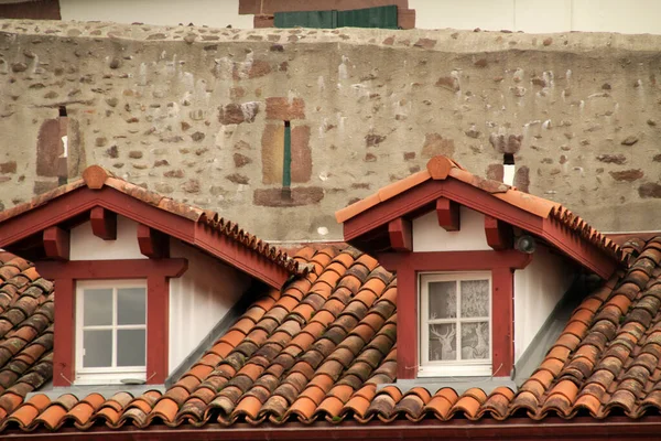 Typiskt Baskiskt Hus Södra Frankrike — Stockfoto