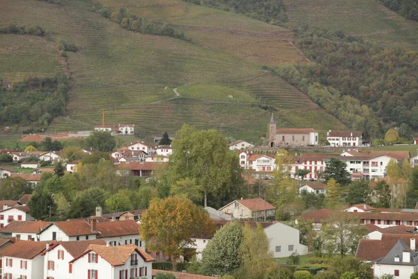 Casa Típica Basca Sul França — Fotografia de Stock