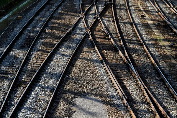 Ferroviária Ambiente Urbano — Fotografia de Stock