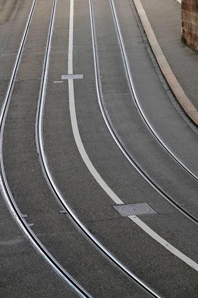 Ferrocarril Entorno Urbano — Foto de Stock
