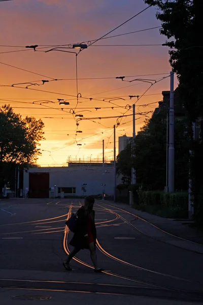 都市環境における鉄道 — ストック写真