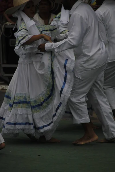 Danse Folk Colombienne Dans Festival Rue — Photo