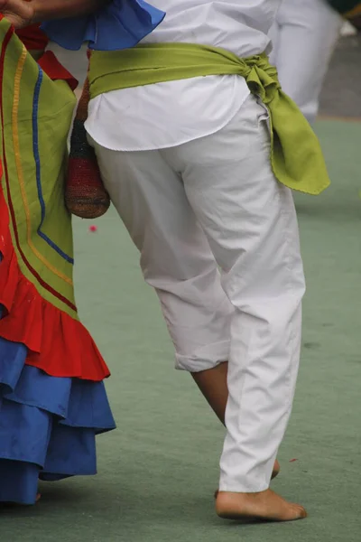 Danse Folk Colombienne Dans Festival Rue — Photo