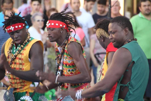 Народный Танец Кении Уличном Фестивале — стоковое фото