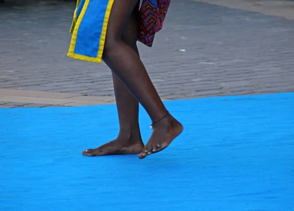 Народный Танец Кении Уличном Фестивале — стоковое фото