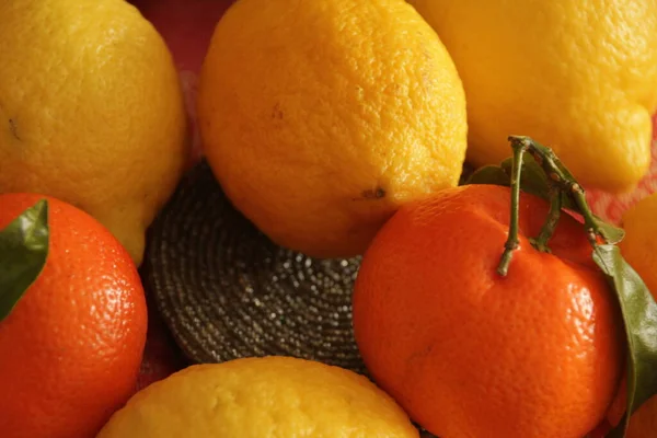Frutas Uma Bandeja — Fotografia de Stock