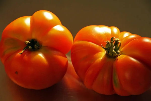 Tomates Rojos Una Bandeja — Foto de Stock