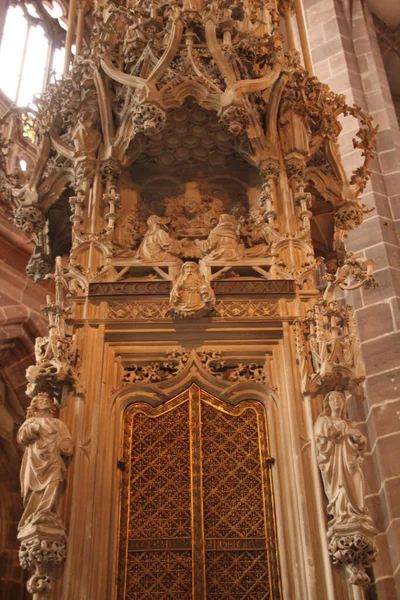 Interior Una Iglesia Nuremberg — Foto de Stock