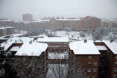 Bilbao 'da karlı bir gün