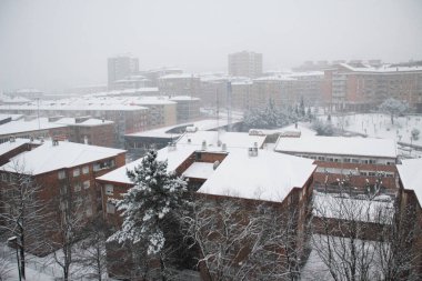 Bilbao 'da karlı bir gün
