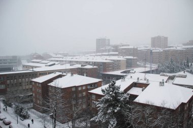 Bilbao 'da karlı bir gün