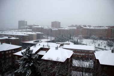 Bilbao 'da karlı bir gün