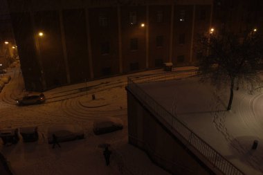 Bilbao 'da karlı bir gün