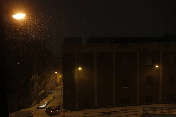 毕尔巴鄂的雪天 — 图库照片