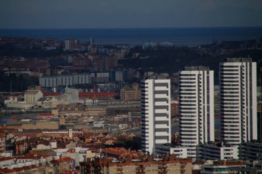 Bilbao şehrindeki şehir manzarası